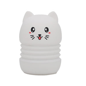 TONGER® White Cat Silicon Night Light