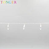 TONGER® Crystal icicle Plastic String Lights