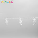 TONGER® Double Crutch Plastic String Lights