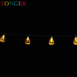 TONGER® Pumpkin Plastic String Lights