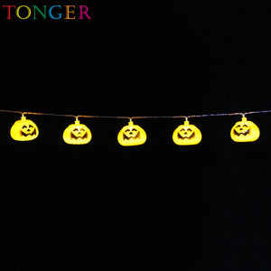 TONGER® Pumpkin Plastic String Lights