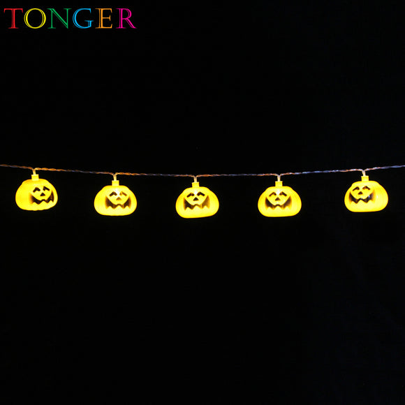 TONGER® Pumpkin Plastic String Lights