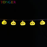 TONGER® Pumpkin Plastic String Lights