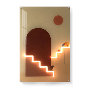 TONGER® Love around the corner Art Glowing Wall Light Painting