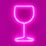 TONGER®Pink Goblet LED Neon Sign