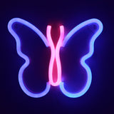 TONGER® Pink & Blue Butterfly Wall LED neon light Sign