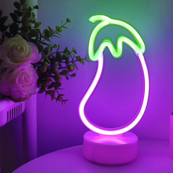 TONGER® Eggplant Table LED Neon Light