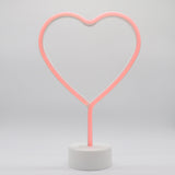 TONGER® Red Heart Table LED Neon Light