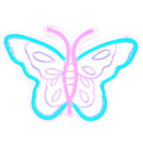 TONGER®Blue&Pink Butterfly LED Neon Sign