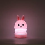 TONGER® Pink Bunny Silicon Night Light