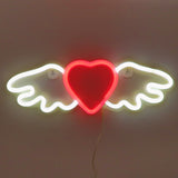 TONGER® Heart With Angle Wings Neon LED