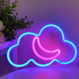 TONGER®  Cloud With Moon LED Wall Neon Light