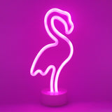 TONGER® Pink Flamingo Table LED Neon Light