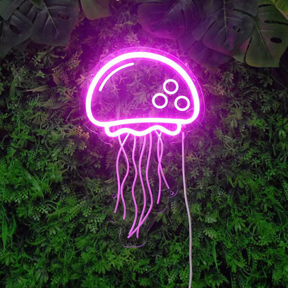 TONGER® Pink Jellyfish LED Neon Sign