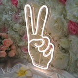 TONGER®Victory Symbol Table Neon Sign