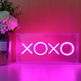 TONGER®Pink XOXO Box LED Neon Sign