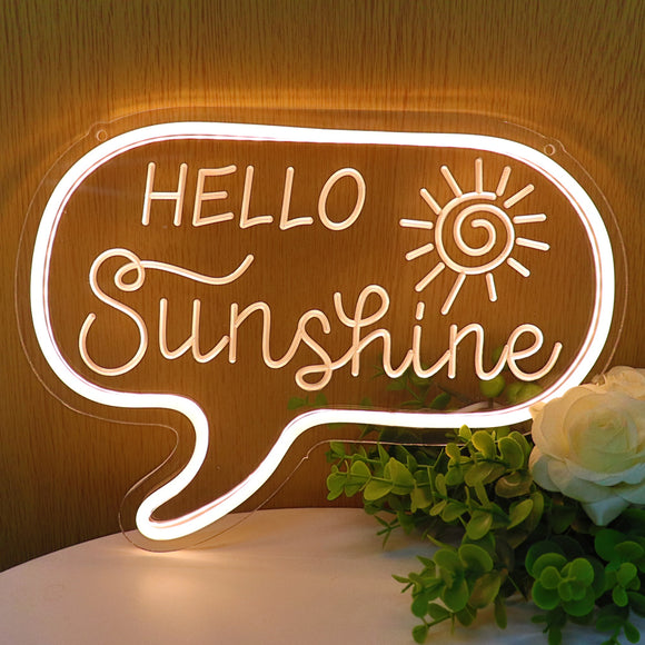 TONGER®Hello Sunshine Wall Neon Sign