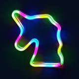 TONGER® Colorful Unicorn Wall LED Neon Light Sign