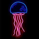 TONGER® Big Pink&Blue Jellyfish LED Neon