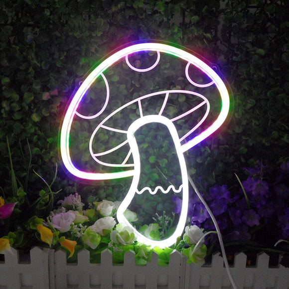 TONGER®Small Colorful Mushroom LED Neon Sign
