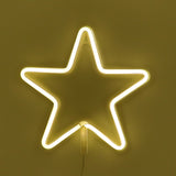 TONGER® Warm White Star Wall LED Neon Light Sign