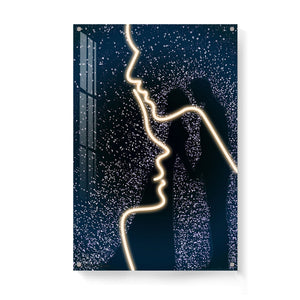 TONGER® Intimate Lover Art Glowing Wall Light Painting