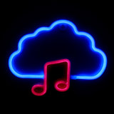 TONGER® Cloud With Note Neon LED Sign