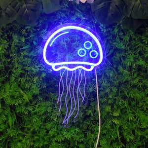 TONGER® Blue Jellyfish LED Neon Sign