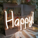 TONGER®Happy LED Neon Sign