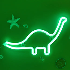 TONGER® Green Dinosaur Wall LED Neon Light Sign