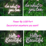 TONGER®Hello Beautiful LED Neon Sign