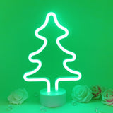 TONGER® Green Christmas Tree Table LED Neon Light