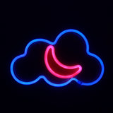 TONGER®  Cloud With Moon LED Wall Neon Light