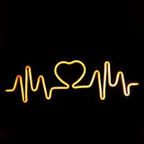 TONGER® Warm White Heart Beat LED Neon