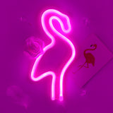 TONGER® Pink Flamingo Wall LED Neon Light Sign
