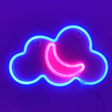 TONGER®  Cloud With Moon LED Wall Neon Light