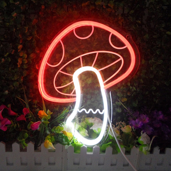 TONGER®Small Red Mushroom LED Neon Sign