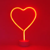 TONGER® Red Heart Table LED Neon Light