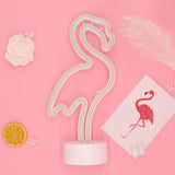 TONGER® Pink Flamingo Table LED Neon Light