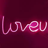 TONGER®  Pink Loveu LED Wall Neon Sign