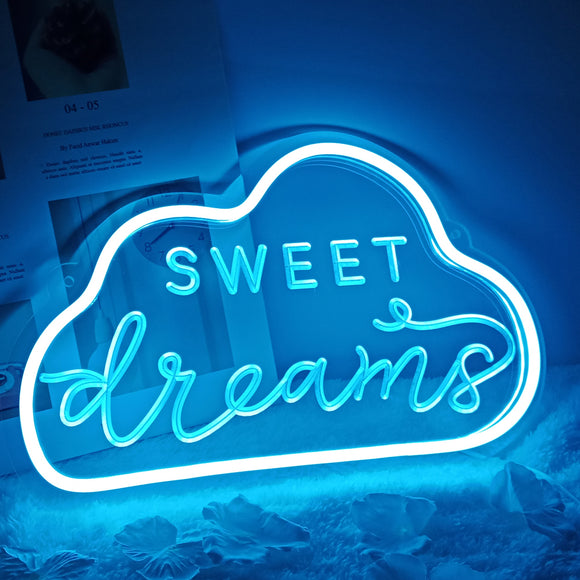 TONGER®Blue Sweet Dreams Wall Neon Sign