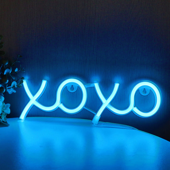 TONGER®Blue XOXO LED Neon Sign