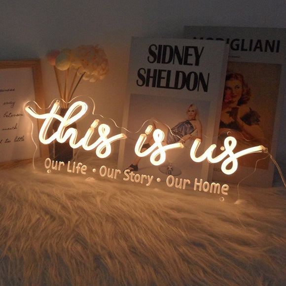 TONGER®This is us LED Neon Sign