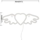 TONGER® Heart With Angle Wings Neon LED