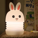 TONGER® White Bunny Silicon Night Light
