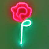 TONGER® Red & Green Flower Wall LED Neon Light Sign