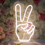 TONGER®Victory Symbol Table Neon Sign