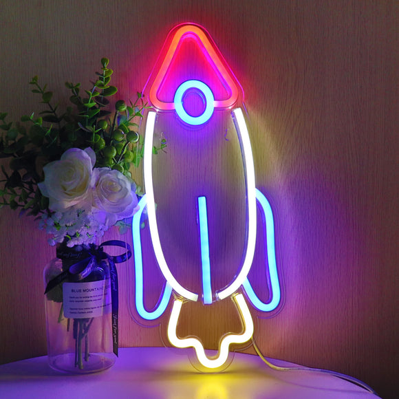 TONGER®Rocket Wall Neon Sign