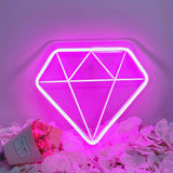 TONGER®Pink Diamond  Wall Neon Sign