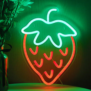 TONGER®Strawberry LED Neon Sign